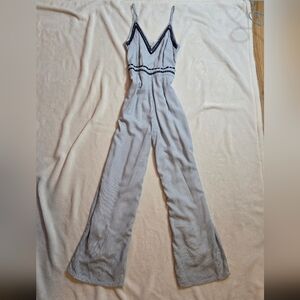 Japna Wide Leg Navy Blue Jump Suit Size XS